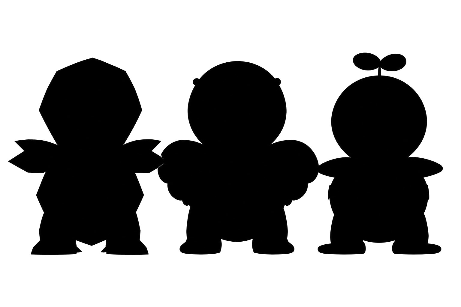 進化後モンスターのシルエット
